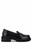 Tamer Tanca Kadın Hakiki Deri Siyah Loafer Ayakkabı 922 26102202 BN AYK SK25-26 SIYAH BM