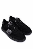 Tamer Tanca Kadın Hakiki Deri Siyah Sneakers & Spor Ayakkabı 849 210702 BN AYK SK25-26 SYH SUET/ANTRST YLN