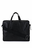 Bruno Rossi Bag Erkek Hakiki Deri Siyah Evrak Çantası 1048 R258 ERK CNT SK25-26 NERO