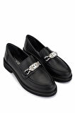 Tamer Tanca Kadın Hakiki Deri Siyah Loafer Ayakkabı 817 9879 BN AYK SK25-26 SIYAH DR