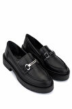 Tamer Tanca Kadın Hakiki Deri Siyah Loafer Ayakkabı 817 9877 BN AYK SK25-26 SIYAH DR