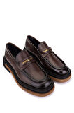 Tamer Tanca Erkek Hakiki Deri Kahverengi Loafer Ayakkabı 771 65446 ERK AYK SK25-26 KAHVE SPR