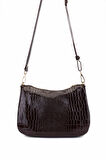 Tamer Tanca Kadın Suni Deri Kahverengi Omuz Çanta 1099 205 BN CNT SK25-26 ACI KAHVE KROKO
