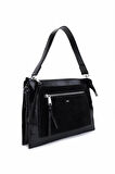 Tamer Tanca Kadın Suni Deri Siyah Kol Çantası 1003 2030 BN CNT SK25-26 SIYAH/SIYAH SUET