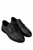 Tamer Tanca Erkek Hakiki Deri Siyah Floter Casual Ayakkabı 374 1920 ERK AYK SK25-26 SIYAH FLTR