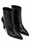 Tamer Tanca Kadın Hakiki Deri Siyah Abiye Bot 33 7500-1 BN BOT SK25-26 SIYAH DERI