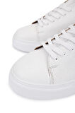 Tamer Tanca Erkek Hakiki Deri Beyaz Sneakers & Spor Ayakkabı 1166 25501 ERK AYK SK25-26 BEYAZ