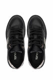 Tamer Tanca Kadın Suni Deri Siyah/Antrasit Sneakers & Spor Ayakkabı 735 04 BN AYK SK25-26 SIYAH/ANTRASIT