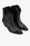 Valmenti Kadın Hakiki Deri Siyah Topuklu Bot 1167 4033 BN BOT SK25-26 SIYAH PTN BSK