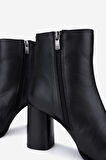 Valmenti Kadın Hakiki Deri Siyah Topuklu Bot 51 8057 BN BOT SK25-26 SIYAH DR