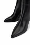 Tamer Tanca Kadın Hakiki Deri Siyah Deri Topuklu Çizme 33 9000 BN CZM SK25-26 SIYAH DR