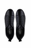 Tamer Tanca Erkek Hakiki Deri Siyah Sneakers & Spor Ayakkabı 965 2526 ERK AYK Y25 SIYAH FLTR/SYH