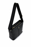 Tamer Tanca Kadın Suni Deri Siyah Postacı Çanta 743 2343 BN CNT SK25-26 SYH MNG/SYH FLTR