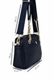 Tamer Tanca Kadın Suni Deri Lacivert Postacı Çanta 743 2340 BN CNT SK25-26 LACI MNG