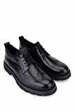 Tamer Tanca Erkek Hakiki Deri Siyah Açma Casual Ayakkabı 998 4411 ERK AYK SK25-26 SIYAH ACMA