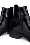 Tamer Tanca Kadın Siyah Rugan Casual Bot 1175 6512 BN BOT SK25-26 SIYAH RGN