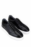 Tamer Tanca Erkek Hakiki Deri Siyah Sneakers & Spor Ayakkabı 530 1275 ERK AYK SK25-26 SIYAH