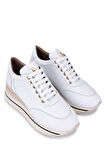 Tamer Tanca Kadın Hakiki Deri Sneakers & Spor Ayakkabı 923 1200 BN AYK Y25 BEYAZ DR/KREM