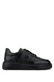 Tamer Tanca Erkek Hakiki Deri Siyah Sneakers & Spor Ayakkabı 1145 2024 ERK AYK Y26 SIYAH