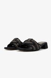 Valmenti Kadın Deri & Tekstil Siyah Deri Topuklu Terlik 1141 932 BN TRLK Y26 BLACK LEATHER