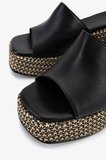Valmenti Kadın Hakiki Deri Siyah Deri Topuklu Terlik 1141 905 BN TRLK Y26 BLACK LEATHER