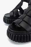 Valmenti Kadın Hakiki Deri Siyah Deri Düz Sandalet 1141 842 BN SNDLT Y26 BLACK LEATHER