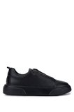 Tamer Tanca Erkek Hakiki Deri Siyah Sneakers & Spor Ayakkabı 1163 2526 ERK AYK Y26 SIYAH FLTR/SYH