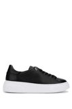 Tamer Tanca Kadın Hakiki Deri Siyah Floter Sneakers & Spor Ayakkabı 1145 Z-2501 BN AYK Y26 SIYAH FLTR