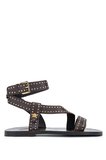 Janet&Janet Kadın Suni Deri Kahverengi Düz Sandalet 1215 J850 BN SNDLT Y26 DARK BROWN