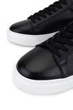 Tamer Tanca Erkek Hakiki Deri Siyah Floter Sneakers & Spor Ayakkabı 1212 2501 ERK AYK Y26 SIYAH FLTR