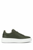 Tamer Tanca Erkek Hakiki Deri Haki Sneakers & Spor Ayakkabı 1212 2501 ERK AYK Y26 HAKI FLTR