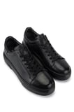 Tamer Tanca Erkek Hakiki Deri Siyah/Siyah Sneakers & Spor Ayakkabı 1212 2501 ERK AYK Y26 SYH TBN/SYH FLTR