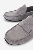 Valmenti Erkek Hakiki Deri Gri Loafer Ayakkabı 1202 500-118 ERK AYK Y26 GRI SUET