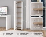 Nisa Plus Tek Kapaklı Kitaplık Çok Amaçlı Ofis ve Ev için Kitaplık