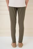 P 1144 Slim Fit Yan Cepli Düz Esnek Casuel Haki Pantolon