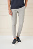 P 1144 Slim Fit Yan Cepli Düz Esnek Casuel Çağla Pantolon