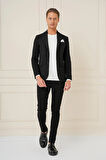 C 686 Slim Fit Siyah Spor Ceket