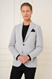 C 686 Slim Fit Gri Spor Ceket