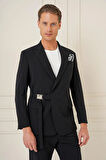 C 688 Slim Fit Siyah Spor Ceket