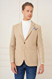 C 689 Slim Fit Bej Spor Ceket