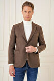 C 689 Slim Fit Kahve Spor Ceket
