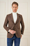 C 689 Slim Fit Kahve Spor Ceket