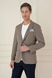 C 691 Slim Fit Bej Spor Ceket