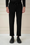 ATP 033 Slim Fit Siyah Spor Pantolon