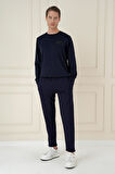 ATP 033 Slim Fit Lacivert Spor Pantolon