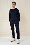 ATP 033 Slim Fit Lacivert Spor Pantolon