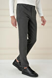 P 1166 Slim Fit Füme Klasik Pantolon