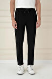 ATP 034 Slim Fit Siyah Spor Pantolon