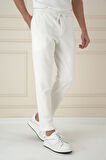 ATP 033 Slim Fit Beyaz Spor Pantolon