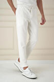 ATP 033 Slim Fit Beyaz Spor Pantolon